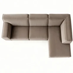 Mangohoutonline Hoekbank Milo 4-zits Rechts Taupe Mahom