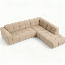 Mangohoutonline Hoekbank Noah 4-zits Rechts Crème Mahom