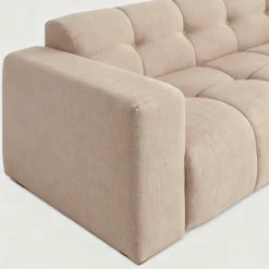 Mangohoutonline Hoekbank Noah 4-zits Rechts Crème Mahom