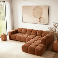 Mangohoutonline Hoekbank Noah 4-zits Rechts Terra Mahom