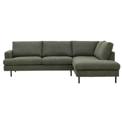 Mangohoutonline Hoekbank Nolio 4-zits Rechts Groen