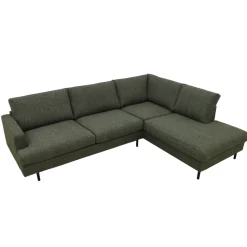 Mangohoutonline Hoekbank Nolio 4-zits Rechts Groen