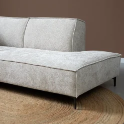 Mangohoutonline Hoekbank River 4-zits Rechts Crème PEPP