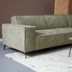 Mangohoutonline Hoekbank River 4-zits Rechts Groen PEPP