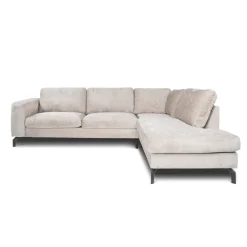 Mangohoutonline Hoekbank Rosalie 4-zits Rechts Champagne Mahom