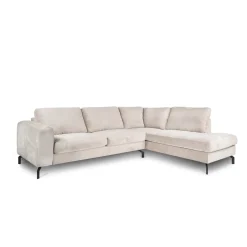 Mangohoutonline Hoekbank Rosalie 4-zits Rechts Champagne Mahom