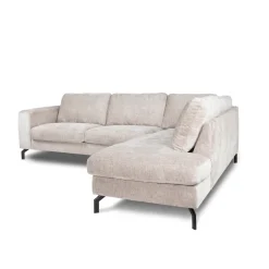 Mangohoutonline Hoekbank Rosalie 4-zits Rechts Champagne Mahom