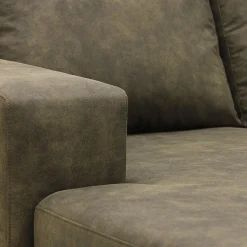 Mangohoutonline Hoekbank Santiago 4-zits U-opstelling Rechts Groen Mahom