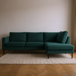 Mangohoutonline Hoekbank Sterre 4-zits Rechts Groen Mahom