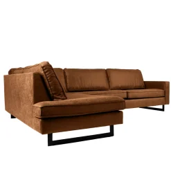 Mangohoutonline Hoekbank Twenty Five 4-zits Links Cognac Mahom