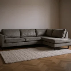 Mangohoutonline Hoekbank Twenty Five 4-zits Rechts Antraciet Mahom