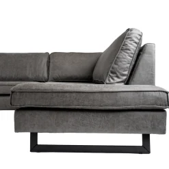 Mangohoutonline Hoekbank Twenty Five 4-zits Rechts Antraciet Mahom