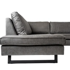 Mangohoutonline Hoekbank Twenty Five 4-zits Links Antraciet Mahom