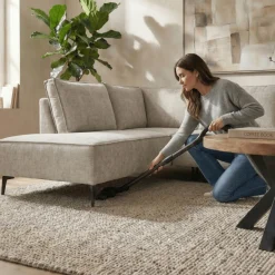 Mangohoutonline Hoekbank Valencia 4-zits Links Grijs Mahom