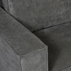 Mangohoutonline Hoekbank Valencia 4-zits Rechts Donkergrijs Mahom