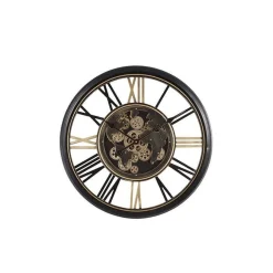 Mangohoutonline Klok Lancashire S zwart Ø60cm