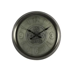 Mangohoutonline Klok Lotte L silver Ø63cm