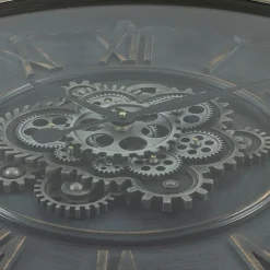 Mangohoutonline Klok Maddox M messing Ø80cm