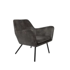 Mangohoutonline Loungefauteuil Axel Donkergrijs Jacob Jenzens