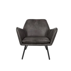 Mangohoutonline Loungefauteuil Axel Donkergrijs Jacob Jenzens