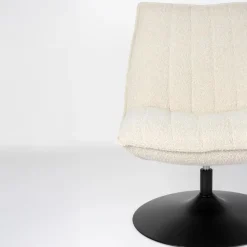 Mangohoutonline Loungefauteuil Jens Off-White Bouclé Jacob Jenzens