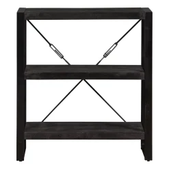 Mangohoutonline Mangohouten Boekenkast Britt Black 90 cm Mahom