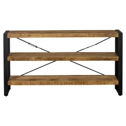 Mangohoutonline Mangohouten Boekenkast Britt 150 cm Laag Mahom