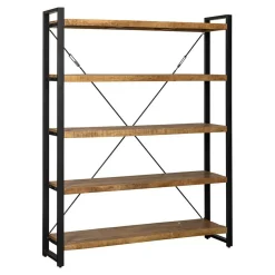 Mangohoutonline Mangohouten Boekenkast Britt 160 cm Mahom