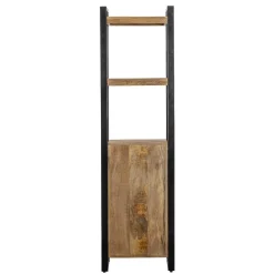 Mangohoutonline Mangohouten Boekenkast Britt met 3 lades Mahom