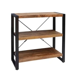 Mangohoutonline Mangohouten Boekenkast Britt 90 cm Mahom