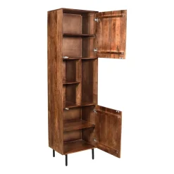 Mangohoutonline Mangohouten Boekenkast Japandi 55 cm Mahom