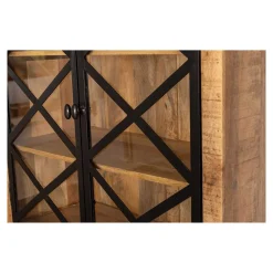 Mangohoutonline Mangohouten Buffetkast Denver 100 cm 6 lades X Mahom