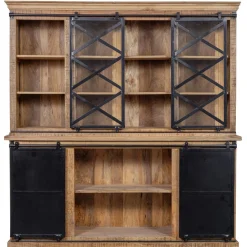 Mangohoutonline Mangohouten Buffetkast Denver 200×220 cm X Mahom