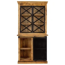 Mangohoutonline Mangohouten Buffetkast Denver 120 cm met Deurtjes X Mahom