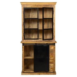 Mangohoutonline Mangohouten Buffetkast Denver 100 cm met Deurtjes Recht Mahom