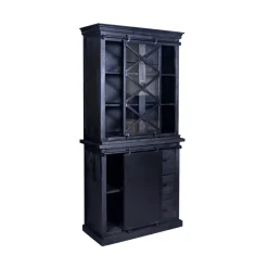 Mangohoutonline Mangohouten Buffetkast Denver Black 100 cm X Mahom