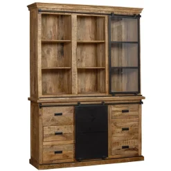 Mangohoutonline Mangohouten Buffetkast Denver 140 cm Recht Mahom