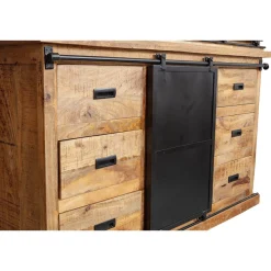 Mangohoutonline Mangohouten Buffetkast Denver 140 cm Recht Mahom