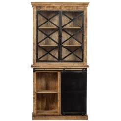 Mangohoutonline Mangohouten Buffetkast Denver 100 cm met Deurtjes X Mahom