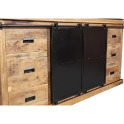 Mangohoutonline Mangohouten Buffetkast Denver 190 cm Recht Mahom