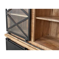 Mangohoutonline Mangohouten Buffetkast Denver 160x220 cm X Dubbele Deurtjes Mahom