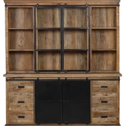 Mangohoutonline Mangohouten Buffetkast Denver 260×220 cm Recht Mahom