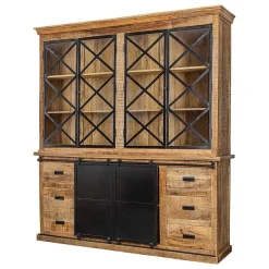 Mangohoutonline Mangohouten Buffetkast Denver 160 cm Dubbele Deurtjes X