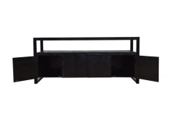 Mangohoutonline Mangohouten Dressoir Britt Black 180 cm Mahom