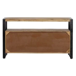 Mangohoutonline Mangohouten Dressoir Britt 140 cm met 3 lades en 2 deuren Mahom