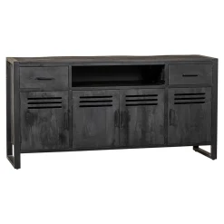 Mangohoutonline Mangohouten Dressoir Henderson Black 180 cm Mahom