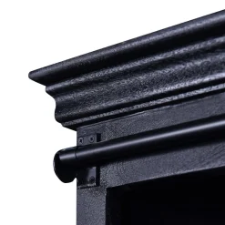 Mangohoutonline Mangohouten Dressoir Newark Black 140 cm Mahom