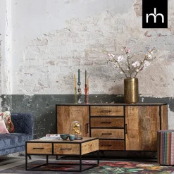 Mangohoutonline Mangohouten Dressoir San Antonio 165 cm Mahom