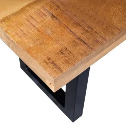 Mangohoutonline Mangohouten eetkamerbank Britt U-poot 180x40 cm Mahom