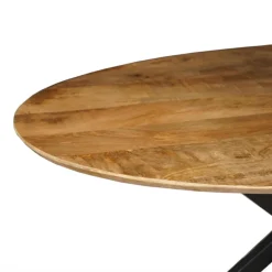 Mangohoutonline Mangohouten Eettafel Bologna Ovaal 300x130 cm Mahom